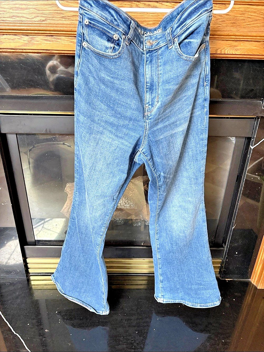 American Eagle Flare Jeans Blue Waist 12